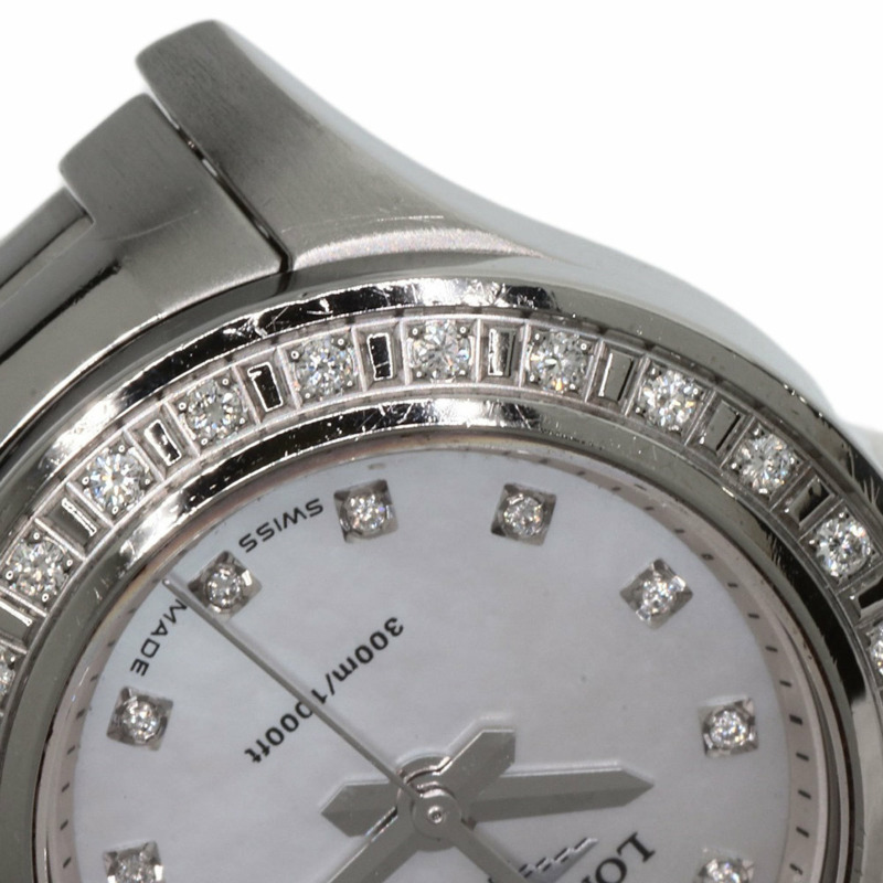 浪琴表 L3.158.0 HydroConquest 11 件式鑲鑽錶圈，精鋼/SS 女錶-16