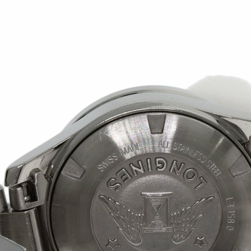 浪琴表 L3.158.0 HydroConquest 11 件式鑲鑽錶圈，精鋼/SS 女錶-24