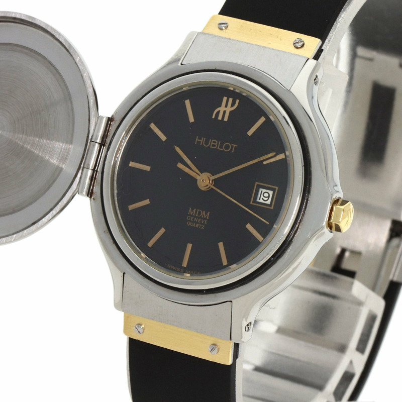 宇舶MDM經典獵錶,不鏽鋼/橡膠錶帶,女款-3