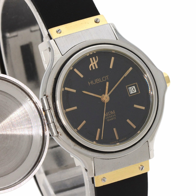 宇舶MDM經典獵錶,不鏽鋼/橡膠錶帶,女款-4