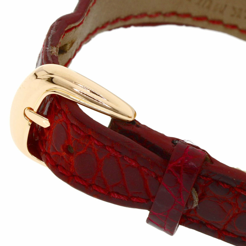 Franck Muller 1752QZRELCD1R5N 酒桶形曲線浮雕鑽石腕錶，18K 玫瑰金錶殼搭配皮革錶帶，女款-7