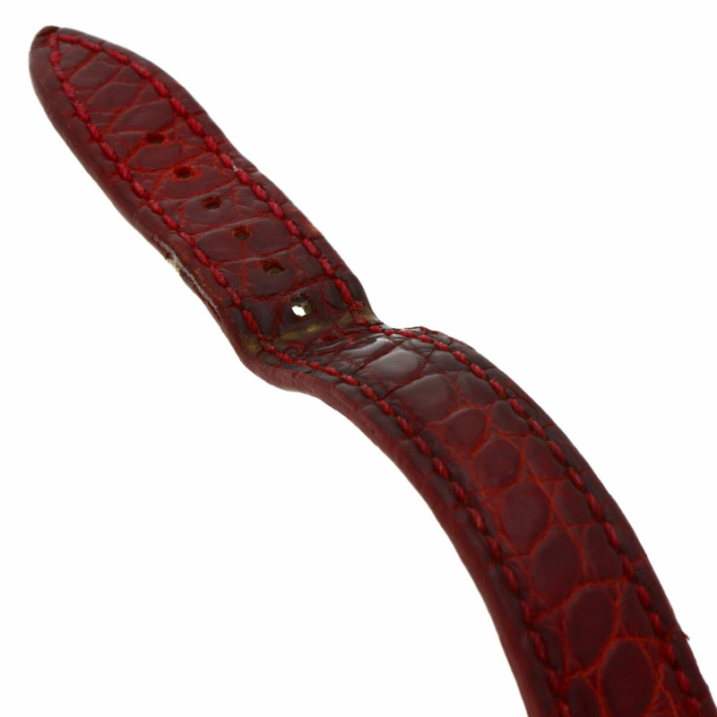 Franck Muller 1752QZRELCD1R5N 酒桶形曲線浮雕鑽石腕錶，18K 玫瑰金錶殼搭配皮革錶帶，女款-9