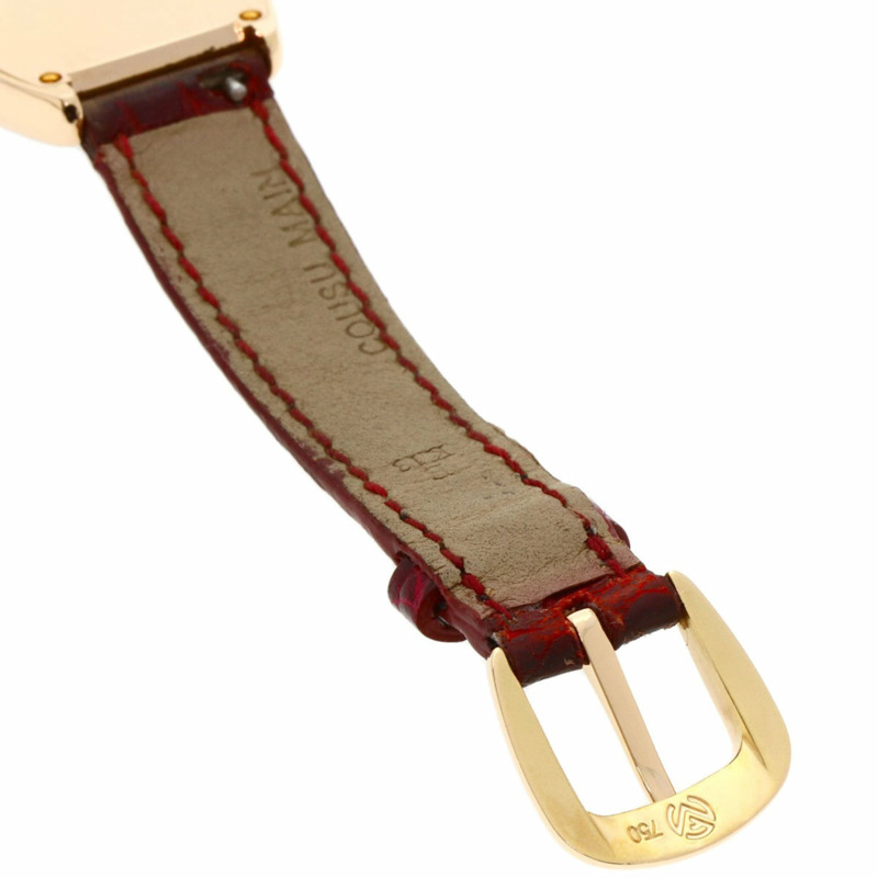 Franck Muller 1752QZRELCD1R5N 酒桶形曲線浮雕鑽石腕錶，18K 玫瑰金錶殼搭配皮革錶帶，女款-10