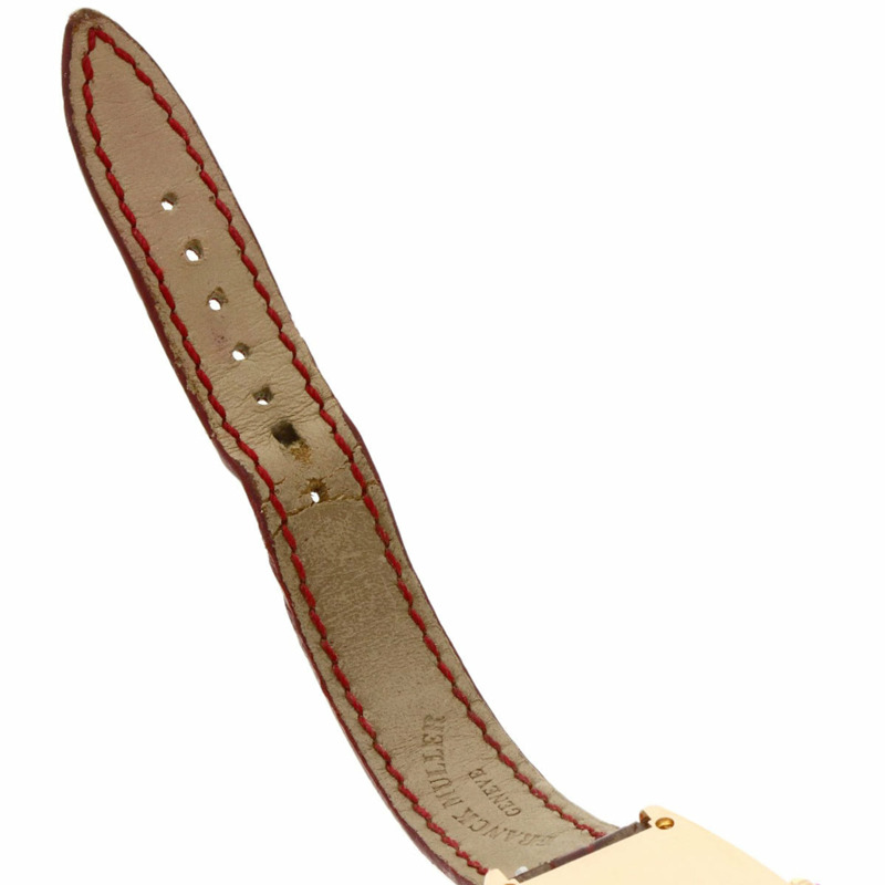 Franck Muller 1752QZRELCD1R5N 酒桶形曲線浮雕鑽石腕錶，18K 玫瑰金錶殼搭配皮革錶帶，女款-11