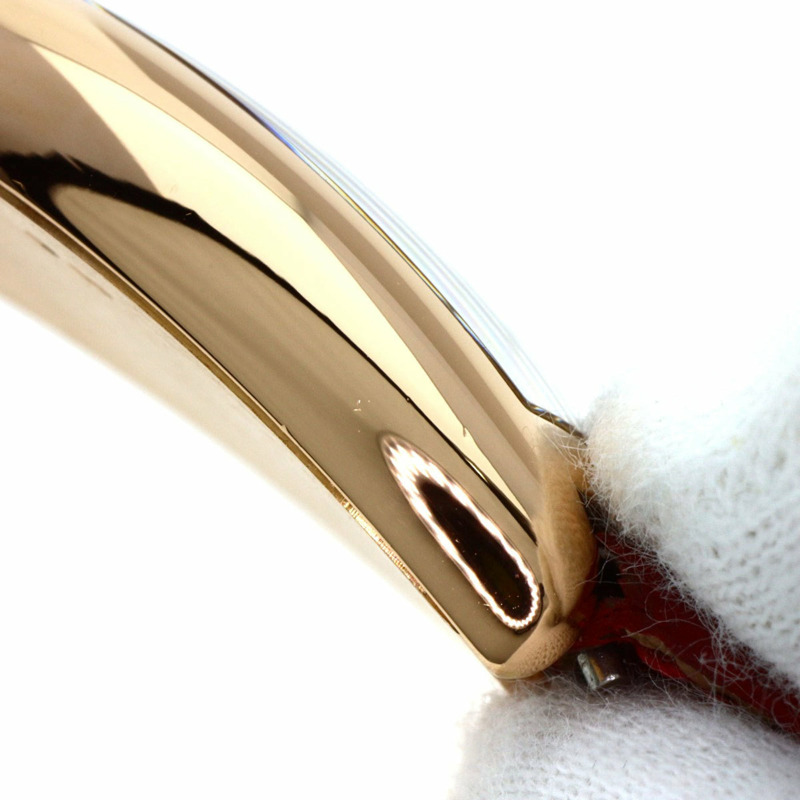 Franck Muller 1752QZRELCD1R5N 酒桶形曲線浮雕鑽石腕錶，18K 玫瑰金錶殼搭配皮革錶帶，女款-15