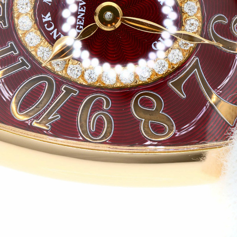 Franck Muller 1752QZRELCD1R5N 酒桶形曲線浮雕鑽石腕錶，18K 玫瑰金錶殼搭配皮革錶帶，女款-27