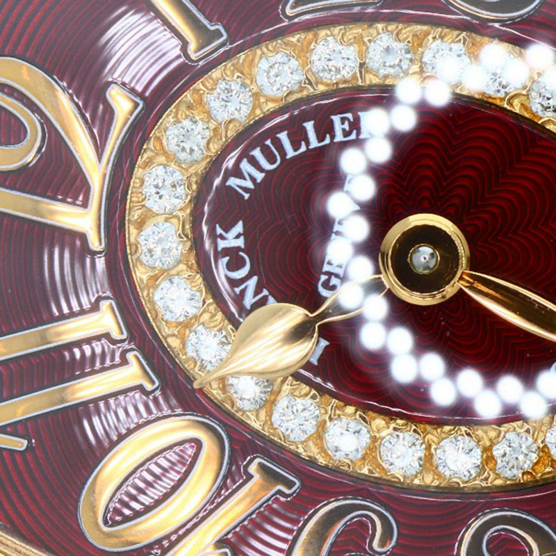 Franck Muller 1752QZRELCD1R5N 酒桶形曲線浮雕鑽石腕錶，18K 玫瑰金錶殼搭配皮革錶帶，女款-28