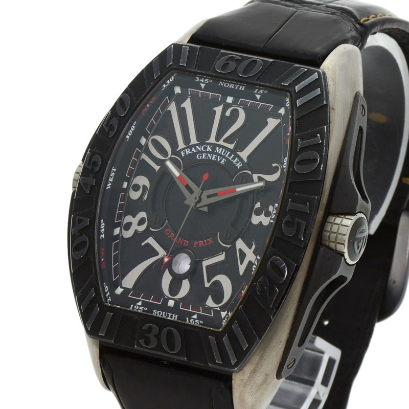 Franck Muller 9900SCGP Conquistador Grand Prix 男士腕錶，鈦金屬/皮革錶帶-2