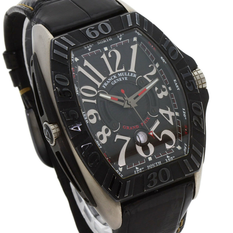 Franck Muller 9900SCGP Conquistador Grand Prix 男士腕錶，鈦金屬/皮革錶帶-3