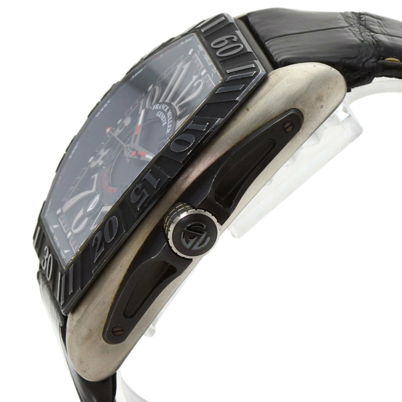Franck Muller 9900SCGP Conquistador Grand Prix 男士腕錶，鈦金屬/皮革錶帶-4