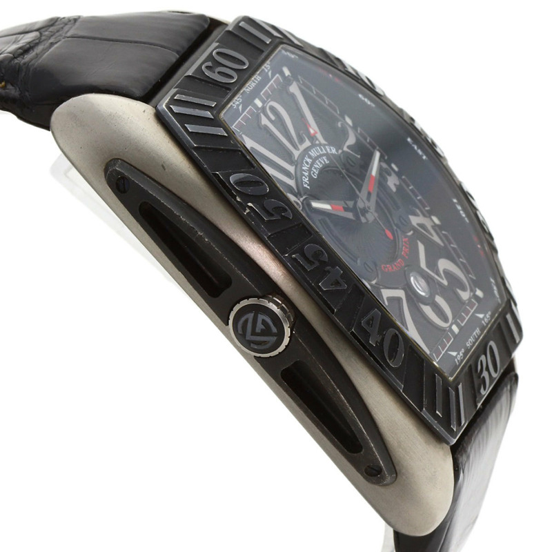 Franck Muller 9900SCGP Conquistador Grand Prix 男士腕錶，鈦金屬/皮革錶帶-5