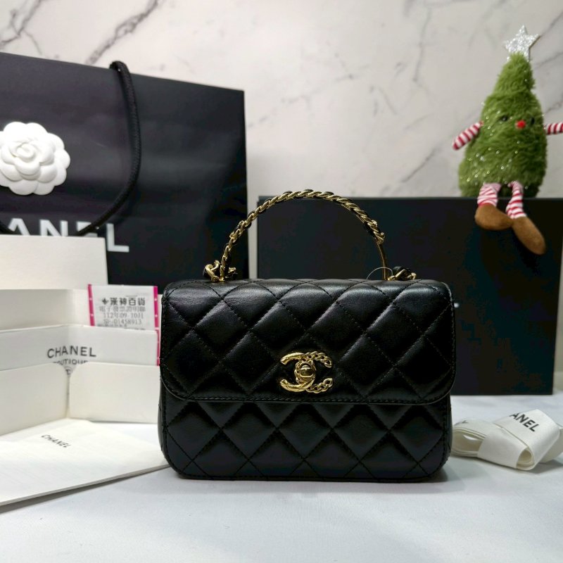 CHANEL Mini雙手柄鏈帶包-0