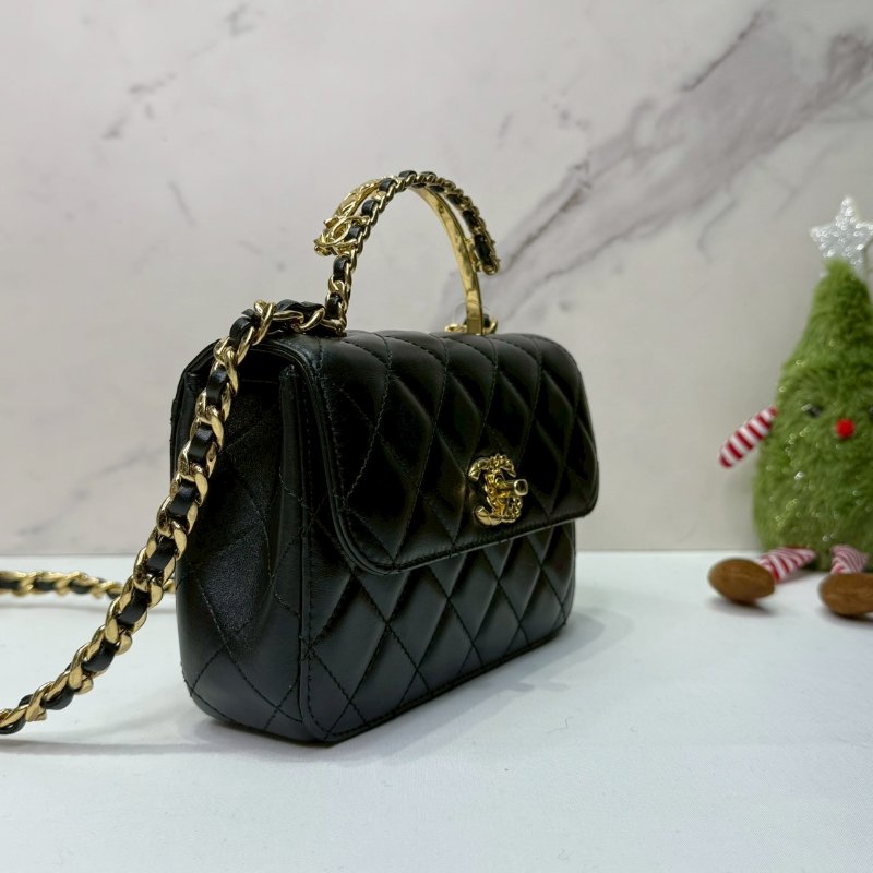 CHANEL Mini雙手柄鏈帶包-2