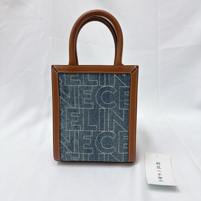 莉亞精品♡ Celine 牛仔琴譜包 二手-3