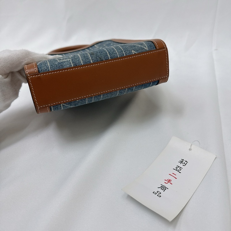 莉亞精品♡ Celine 牛仔琴譜包 二手-7