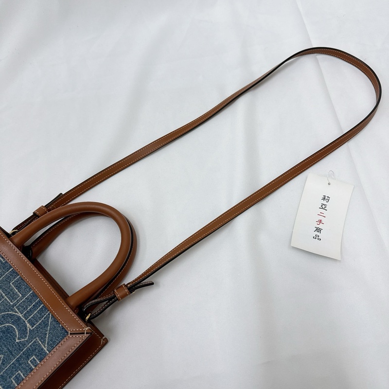 莉亞精品♡ Celine 牛仔琴譜包 二手-15