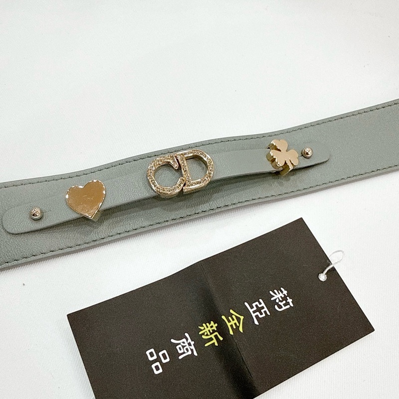 莉亞精品♡ Lady Dior 灰藍4x5淡金 二手-20