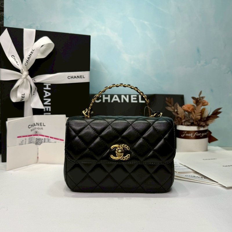 CHANEL Mini雙手柄鏈帶包-0