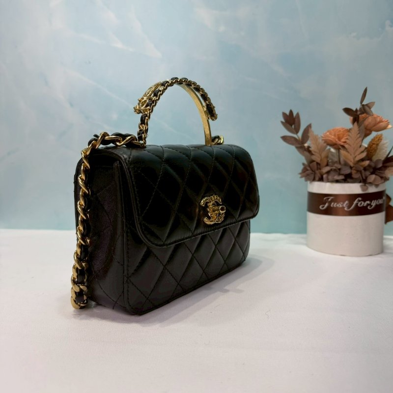 CHANEL Mini雙手柄鏈帶包-3