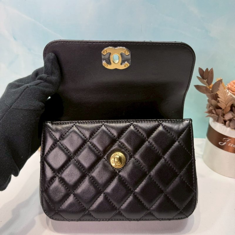 CHANEL Mini雙手柄鏈帶包-4