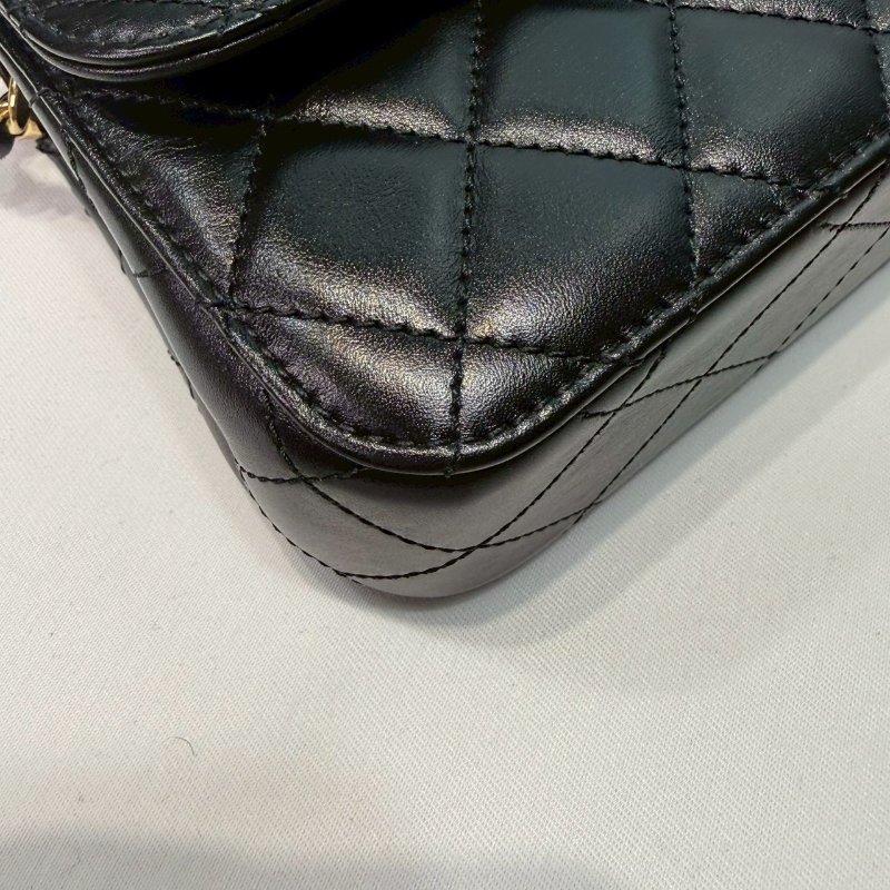 CHANEL Mini雙手柄鏈帶包-6