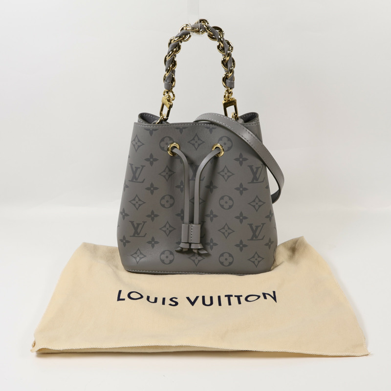 LOUIS VUITTON Monogram Ink NeoNoe BB金扣手挽肩背兩用袋-5