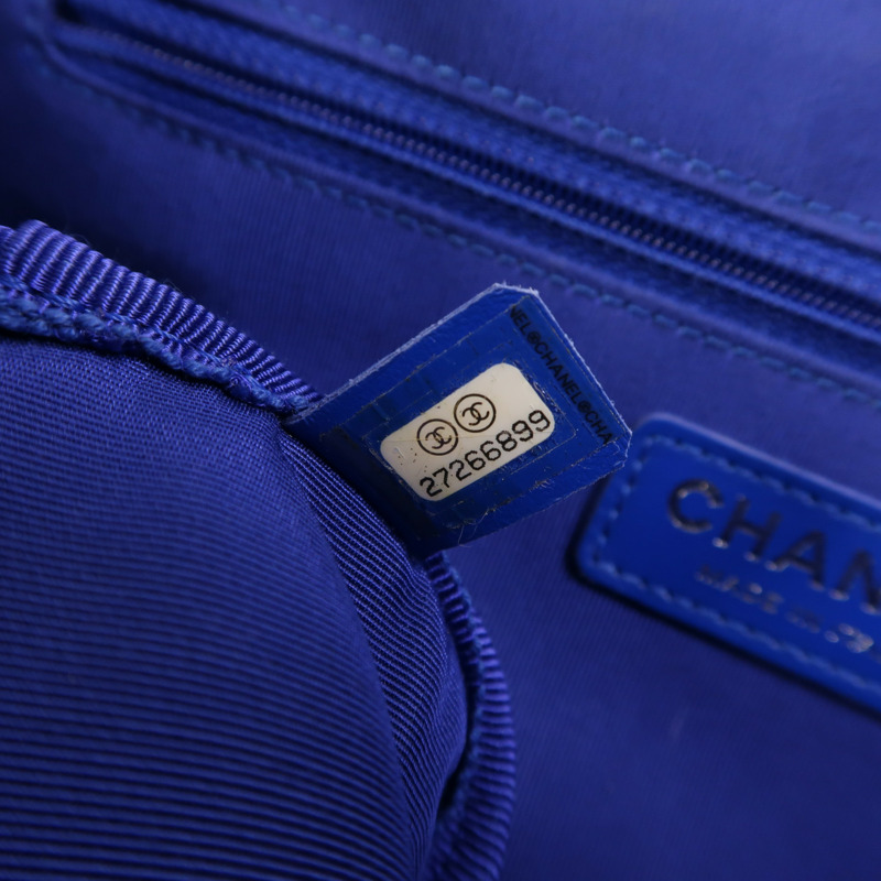 CHANEL 帆布Chain Shoulder銀扣鏈帶肩背袋-6