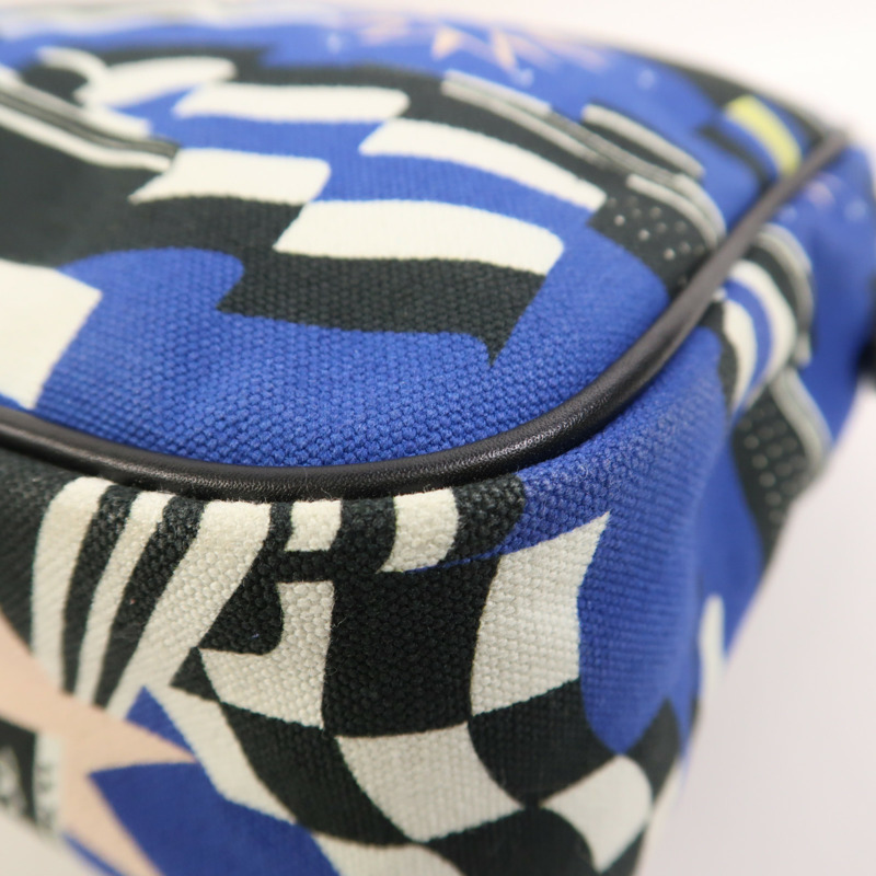 CHANEL 帆布Chain Shoulder銀扣鏈帶肩背袋-10