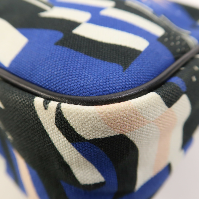 CHANEL 帆布Chain Shoulder銀扣鏈帶肩背袋-12