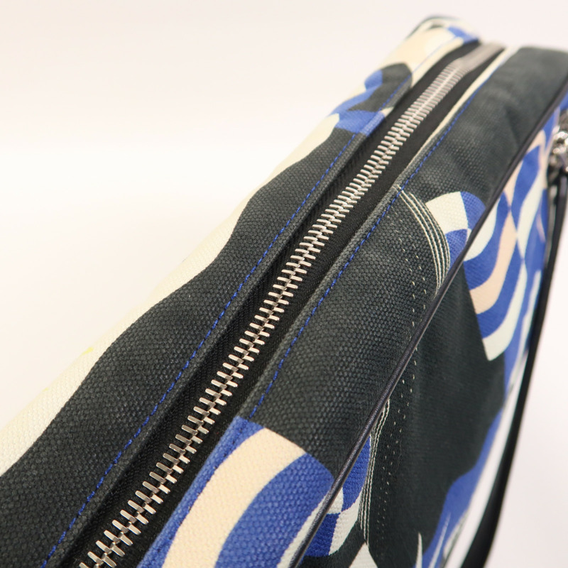 CHANEL 帆布Chain Shoulder銀扣鏈帶肩背袋-17