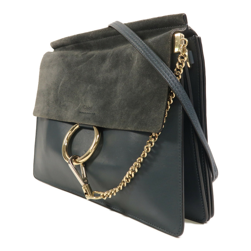 Chloe 牛皮皮革Faye Medium肩背袋-2