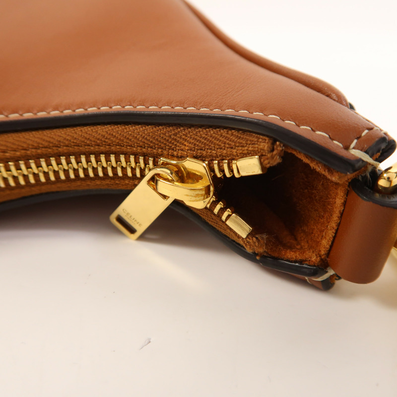 CELINE 牛皮皮革Ava金扣肩背袋-16