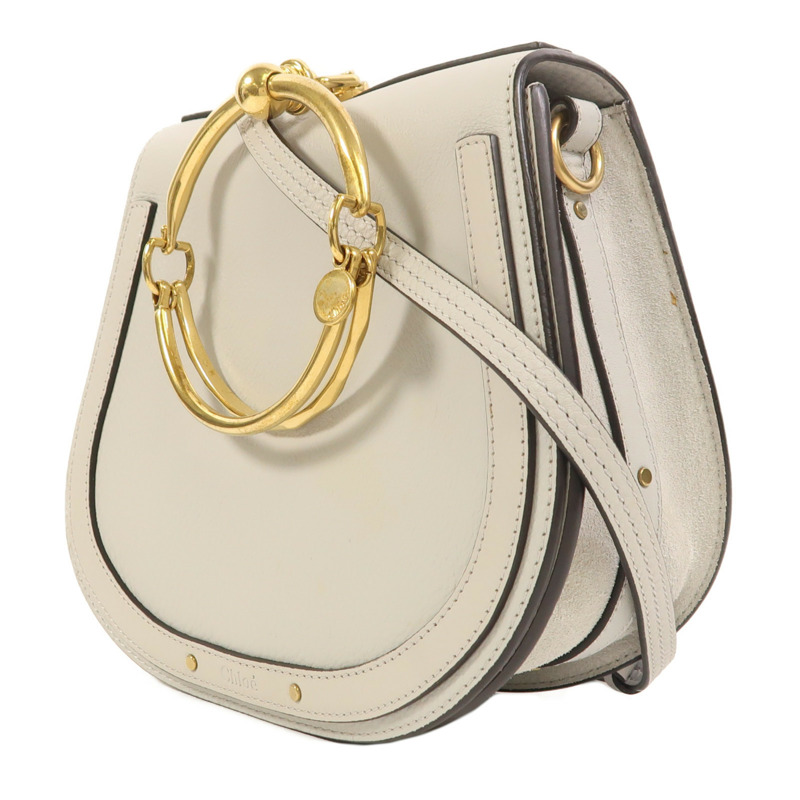 Chloe 牛皮皮革Nile金扣肩背袋-2