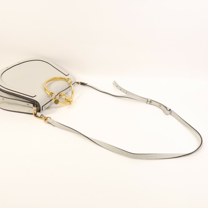 Chloe 牛皮皮革Nile金扣肩背袋-8