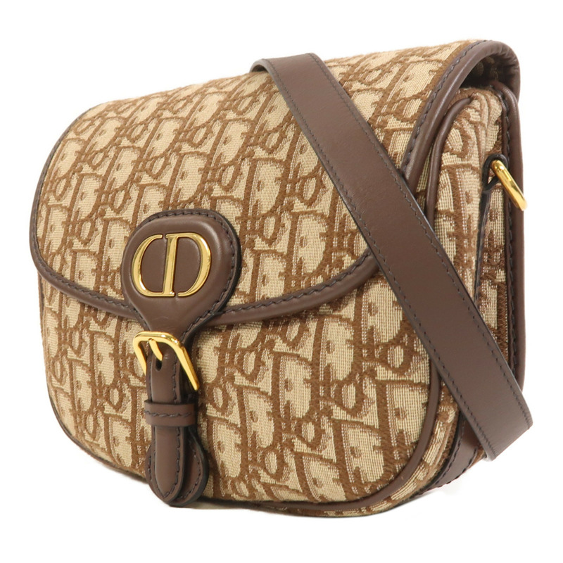 Dior 帆布Bobby金扣肩背袋-2
