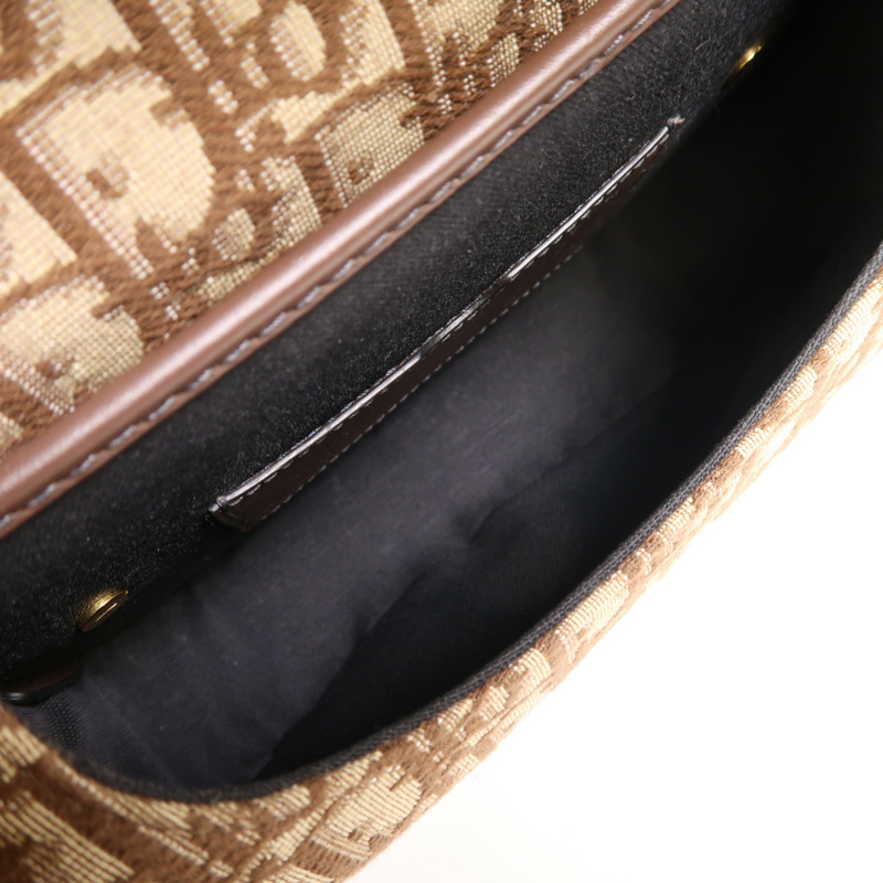 Dior 帆布Bobby金扣肩背袋-4