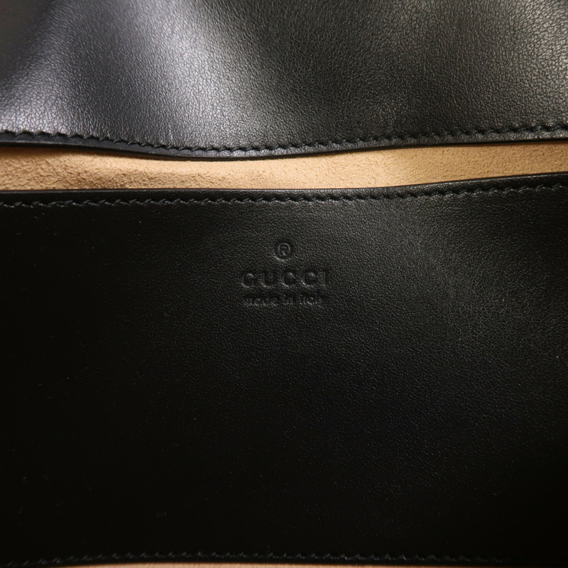 GUCCI 牛皮皮革GG Marmont Small金扣鏈帶肩背袋-5