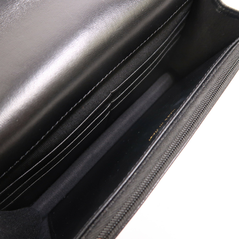 CHANEL 羊皮皮革WOC Wallet On Chain金扣鏈帶肩背袋-4