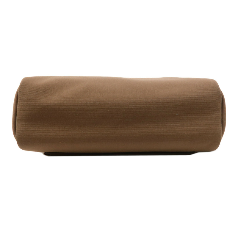 HERMES 帆布Herbag PM銀扣手挽肩背兩用袋Etoupe/Ebene-3