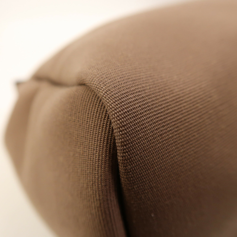 HERMES 帆布Herbag PM銀扣手挽肩背兩用袋Etoupe/Ebene-11