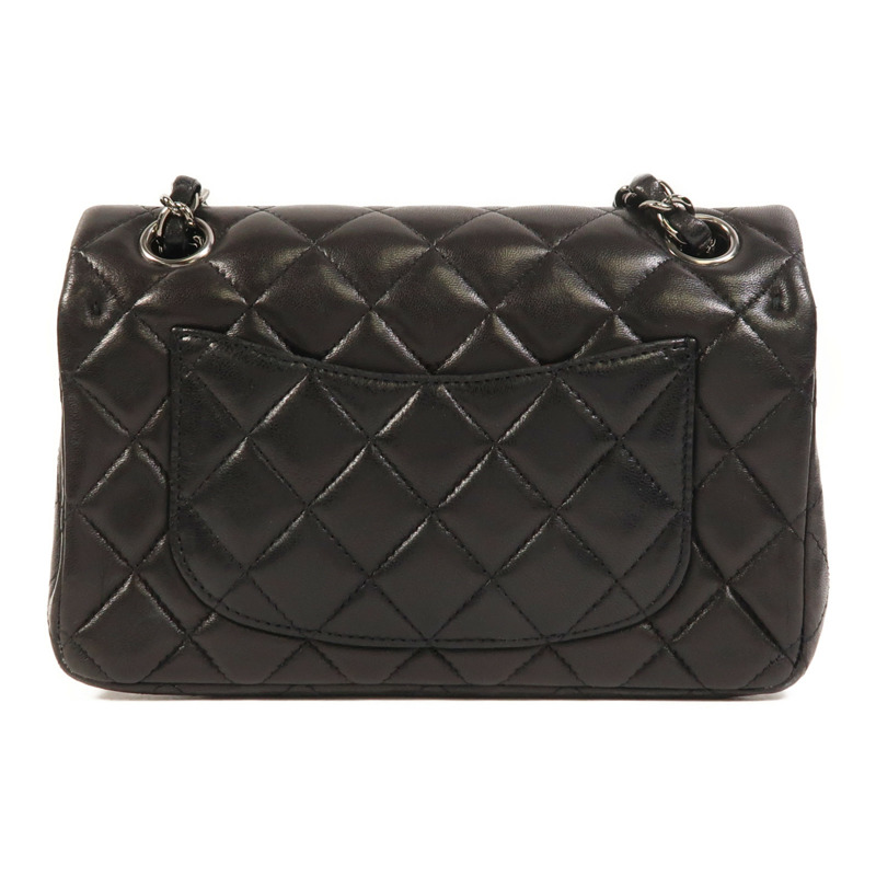 CHANEL 羊皮皮革Mini Classic 20鏈帶肩背袋-1