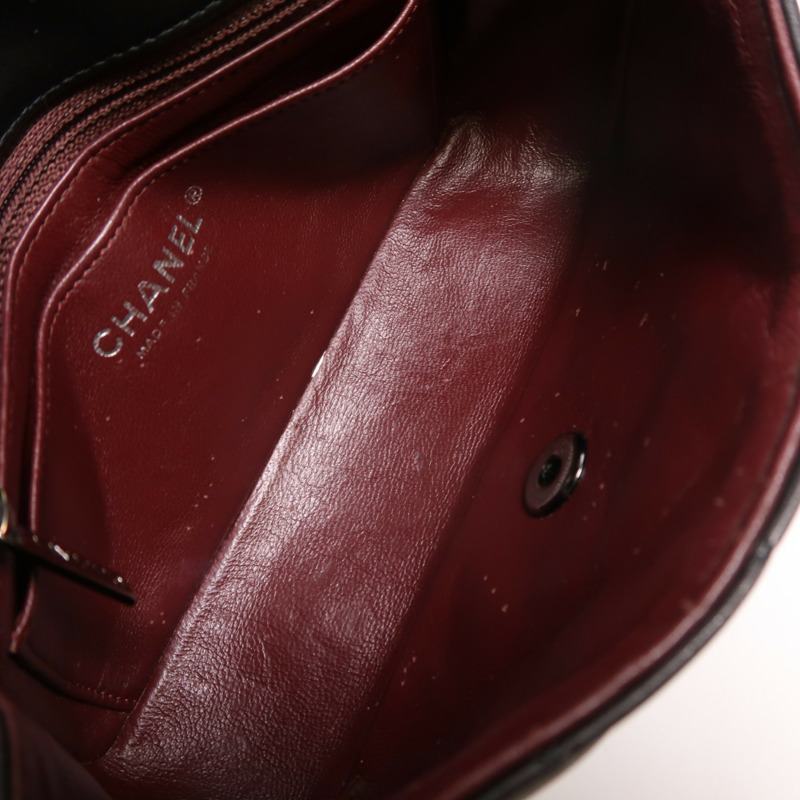 CHANEL 羊皮皮革Mini Classic 20鏈帶肩背袋-4