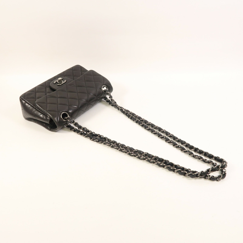 CHANEL 羊皮皮革Mini Classic 20鏈帶肩背袋-8