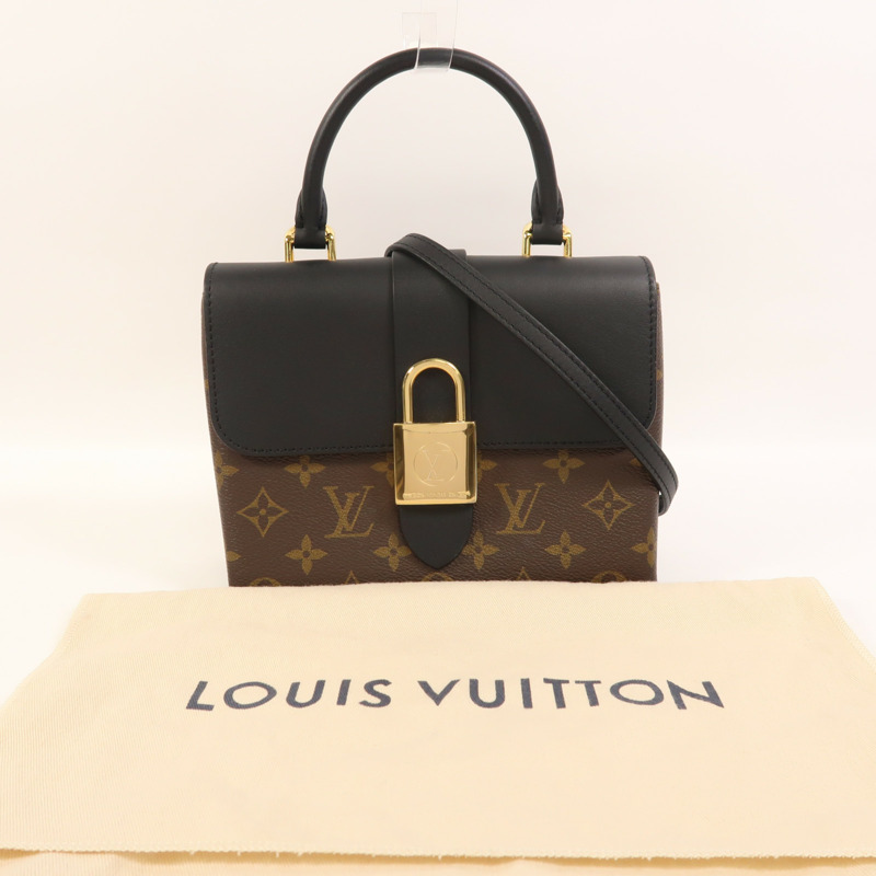 LOUIS VUITTON Monogram Locky BB金扣手挽肩背兩用袋-8