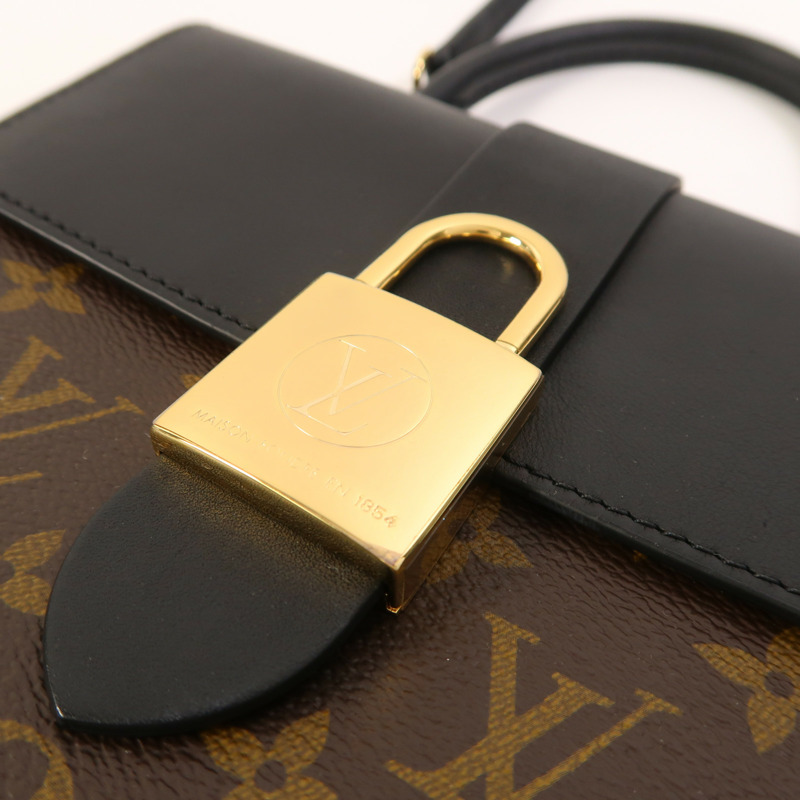 LOUIS VUITTON Monogram Locky BB金扣手挽肩背兩用袋-9