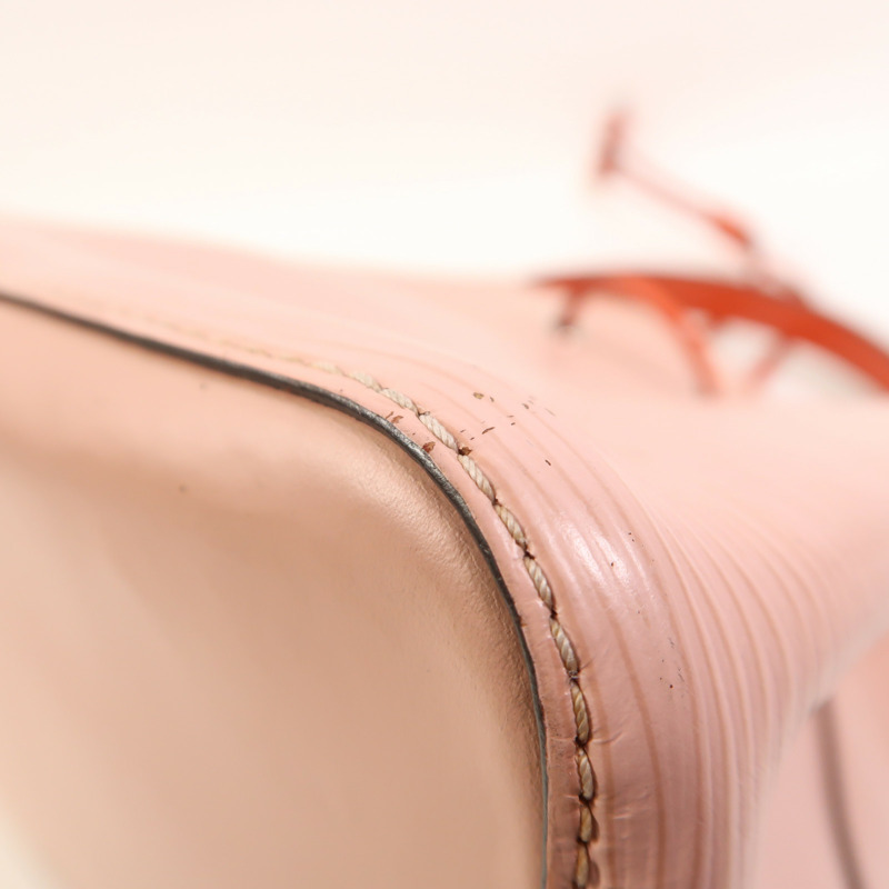 LOUIS VUITTON Epi Neo Noe MM銀扣手挽肩背兩用袋Rose Ballerine-10