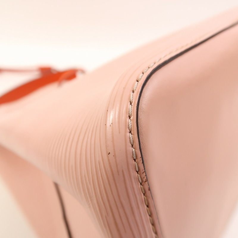 LOUIS VUITTON Epi Neo Noe MM銀扣手挽肩背兩用袋Rose Ballerine-11