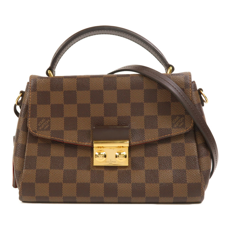 LOUIS VUITTON Damier Croisette金扣手挽肩背兩用袋-0