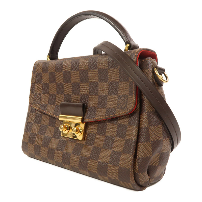 LOUIS VUITTON Damier Croisette金扣手挽肩背兩用袋-2