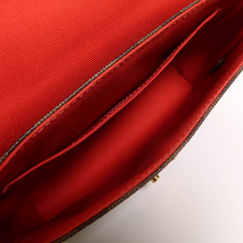 LOUIS VUITTON Damier Croisette金扣手挽肩背兩用袋-4